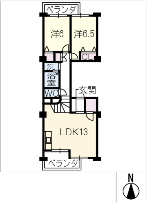 中富住宅Ｄ棟　３０１号室 3階