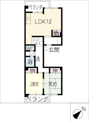 中富住宅Ａ棟７０２号 7階