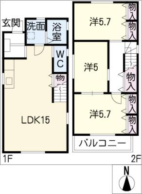 タウンハウス辻町 1階