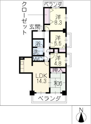 ウィンコート白川 5階