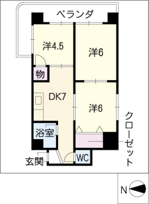 第３宮地マンション記念橋 7階