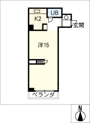 ﾁｻﾝﾏﾝｼｮﾝ栄二番館広小路203号