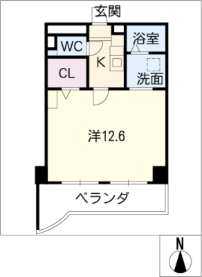 ハートヒルズ栄　３Ｂ号室