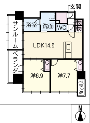 さくらHILLS NISHIKI PLATINUM R 12階