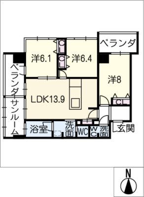 さくらHILLS NISHIKI PLATINUM R 13階