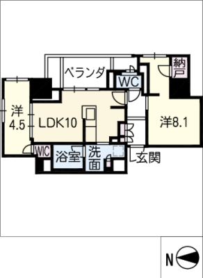 プラウドタワー栄 11階