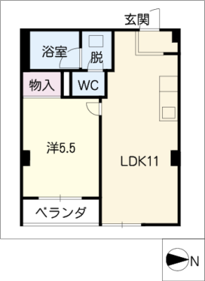 タウン西野 5階