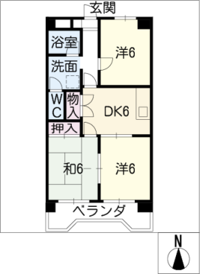 長良橋ハイツ 6階