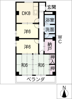 毛利コーポ２ 2階