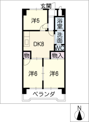 長良ＳＡＮＷＡマンション 6階