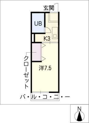 シティハイム城南Ｂ棟 1階