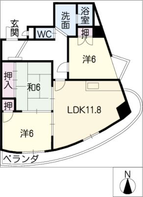 フォレスト岐阜 2階