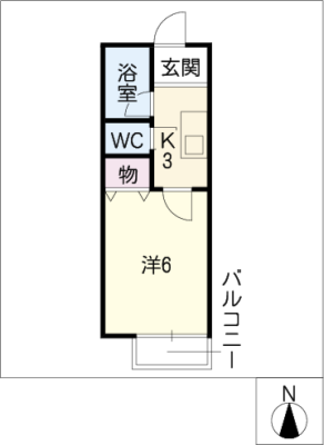 シティハイム城南Ｄ棟 2階