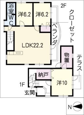 茜部中島マンション 2階