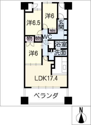 ﾗｲｵﾝｽﾞﾏﾝｼｮﾝ岐阜シティ第２1102