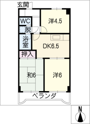 サンライン岐阜コーポ 2階