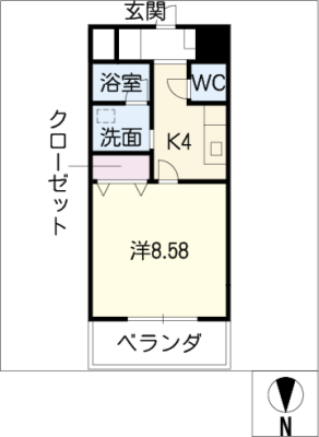 Ｃａｓｔｌｅ　Ｈｉｌｌｓ柳ヶ瀬 4階