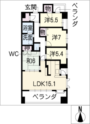 ﾗｲｵﾝｽﾞﾏﾝｼｮﾝ岐阜シティ第２1403 14階