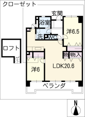 シャトレ愛松岐阜　１５０２号室 15階