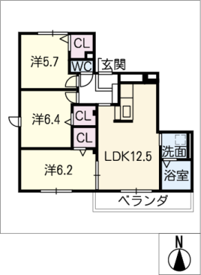 ダブルヴァーチュ 1階