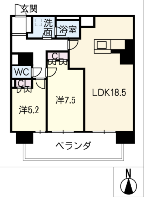 ジョイフル岐阜駅　ｶｰｻ･ｲｰｽﾄ 20階