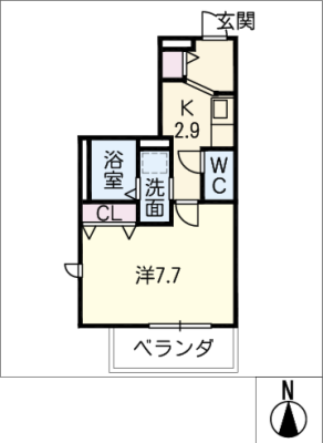 メゾン加納栄町通Ｅ 3階