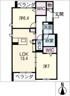 リオリエント都通 2階