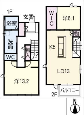 加納天神町４丁目貸家 