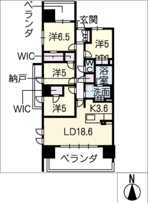 ﾊﾞﾝﾍﾞｰﾙ岐阜ｻﾞ･ﾀﾜｰ３０１号室