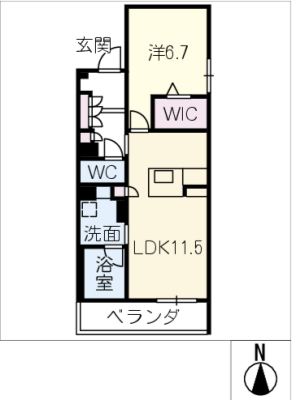 シャーメゾン西岐阜 1階