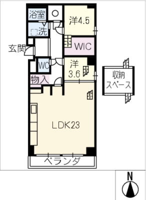 木之本アイリス　２０２号室 2階