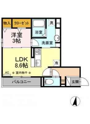 ザ・シティハウス白山 2階