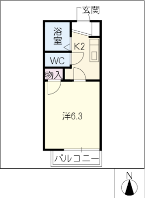 カーサベルデ 2階