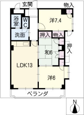 イーストヒルズ３８４ 6階