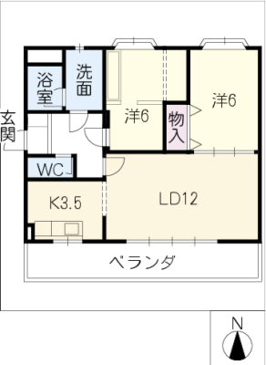 エバー段乃上 1階