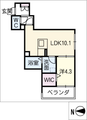 ベレオ白山 2階