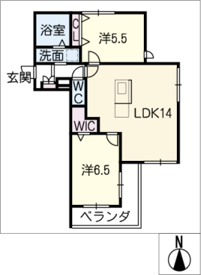 グリーンヒルナルセ 2階