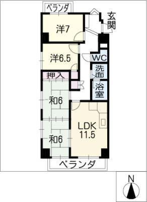 マンション島田 6階