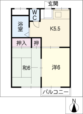 サンハイツ藤 2階