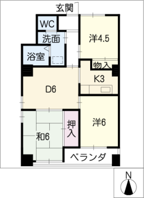 マンション緑黒石Ｃ棟 7階