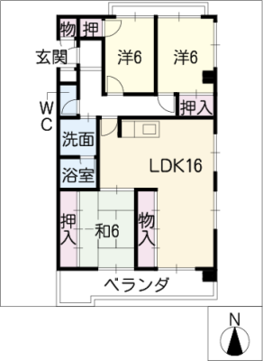 佐久間マンション 3階