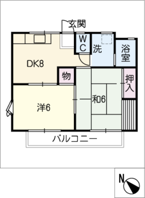 ドミール保呂 2階