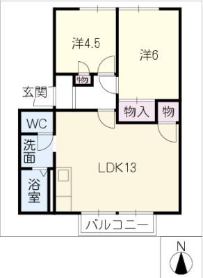 フォーライフ黒沢台Ⅱ 2階