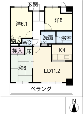 ライオンズマンション原第３ 1階