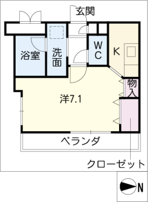 アクア　キャニオン原 1階