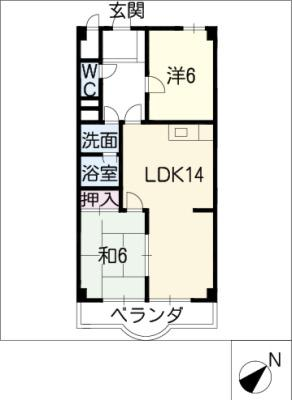 スカイハイツ塚本 4階