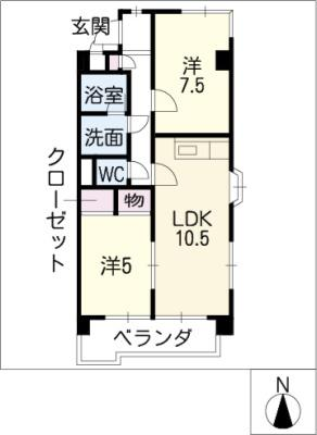 ペアシティーⅠ・Ⅱ 4階