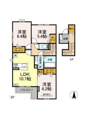 仮称)D-room赤池箕ノ手I 2階