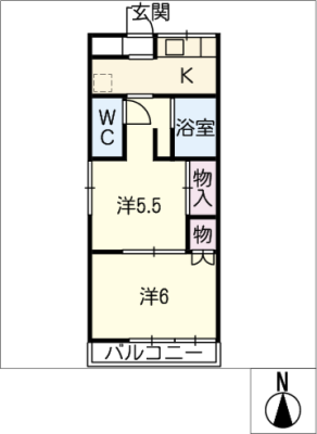 弥生荘 2階
