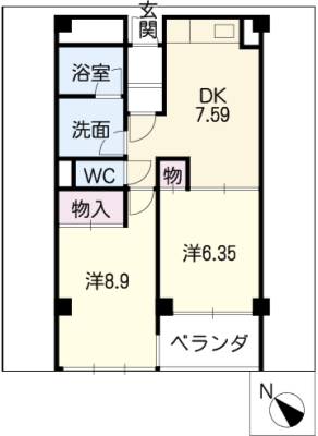 フォンテーヌ　ナウ 2階